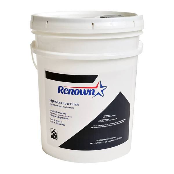 Renown High-Gloss Floor Finish, 5 Gal. Pail