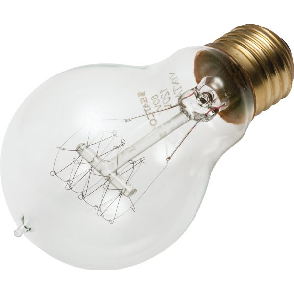 Satco® Vintage A Bulb, 25 Watt, Quad Loop, 120 Volt, Package Of 6