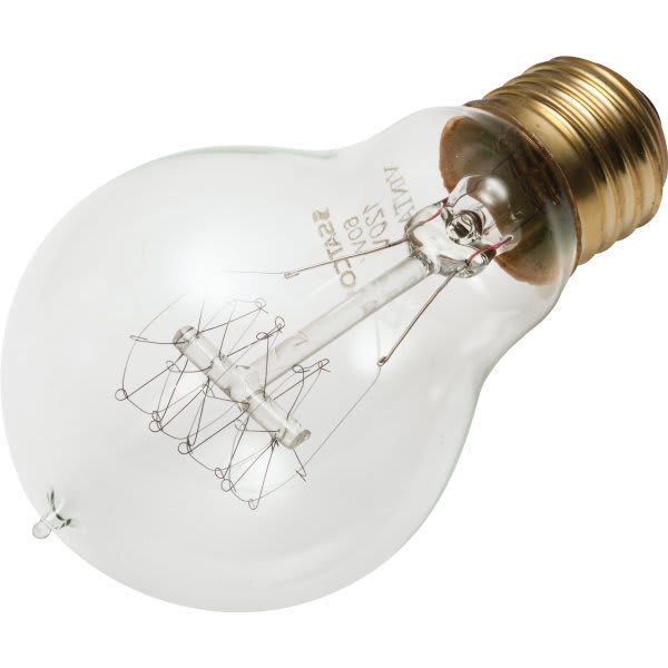 Satco® Vintage A Bulb, 40 Watt, Quad Loop, 120 Volt, Package Of 6