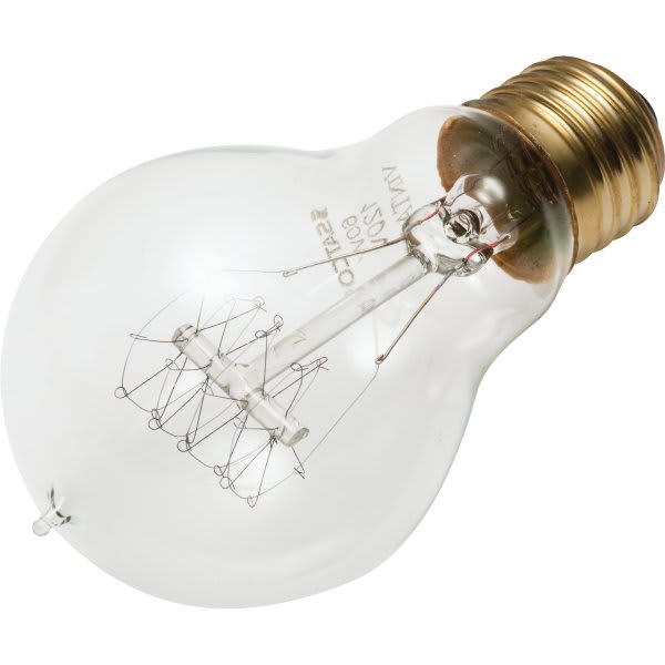 Satco® Vintage A Bulb, 60 Watt, Quad Loop, 120 Volt, Package Of 6