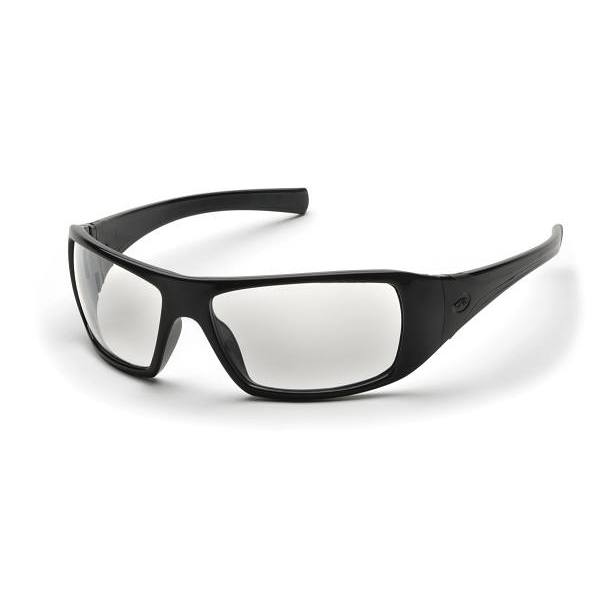 Pyramex®-Goliath® Safety Glasses-Black Frame-Clear H2x Anti-Fog Lens