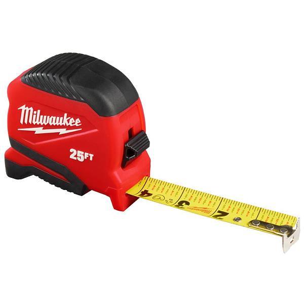 Milwaukee Compact Tape Measure, 25 Ft