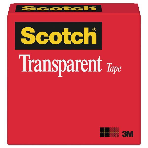 Transparent Tape, 1" Core, 0.5" X 36 Yds, Transparent
