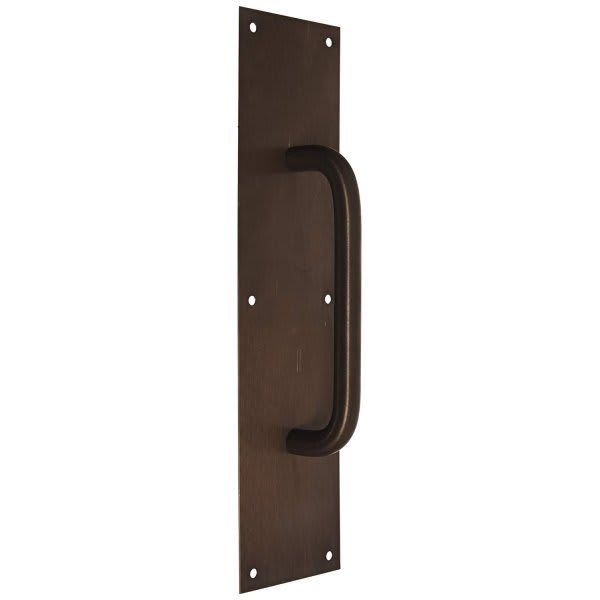 Rockwood 1 x 1.13 in Brass Door Guard Protection Plate (Satin Chrome