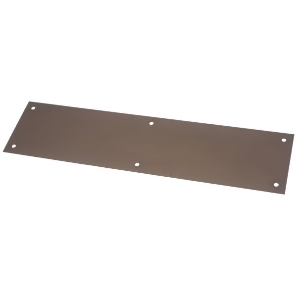 Rockwood 1 x 1.13 in Brass Door Guard Protection Plate (Satin Chrome