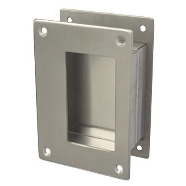 Rockwood 4 In CenterToCenter Solid Wire Pull (Satin Chrome) HD Supply