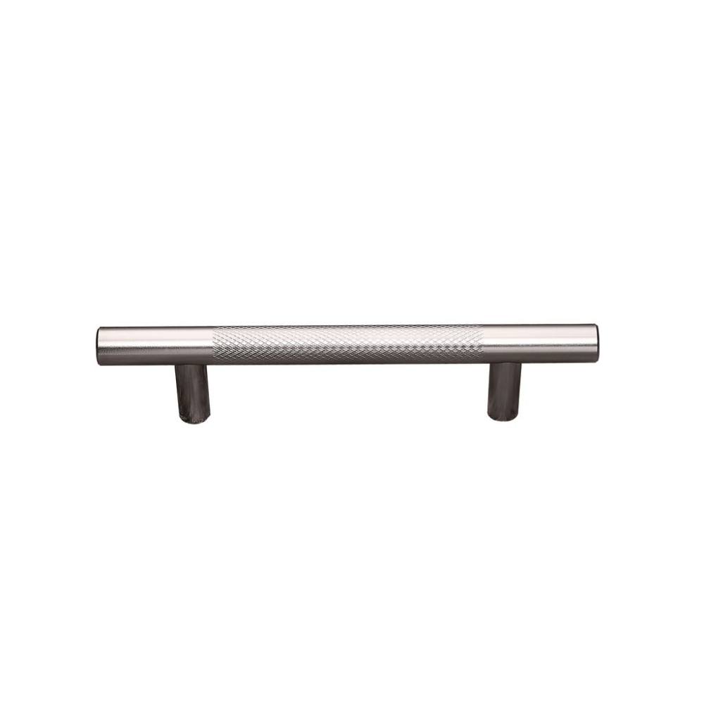 Seasons 3.75 In. Center-To-Center 6 In. Length Textured T-Bar Brushed Nickel Drawer Pull, 5-Pack