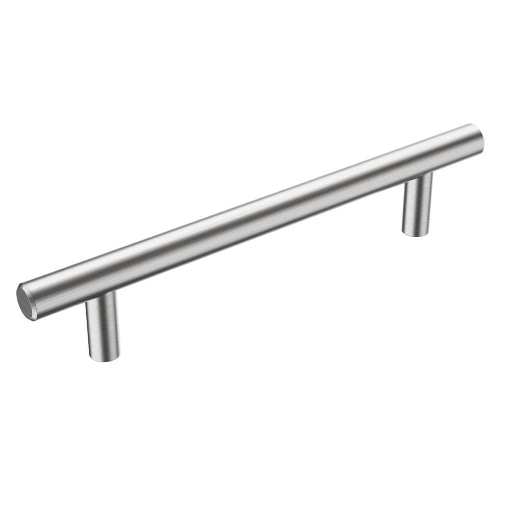 Seasons 5 In. Center-To-Center 8 In. Length T-Bar Brushed Nickel Drawer Pull, 25-Pack