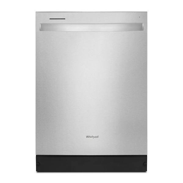 Whirlpool ENERGY STAR 24 In. Top Control Dishwasher With Boost/Soak Cycle, Plastic Tub, Stainless Steel