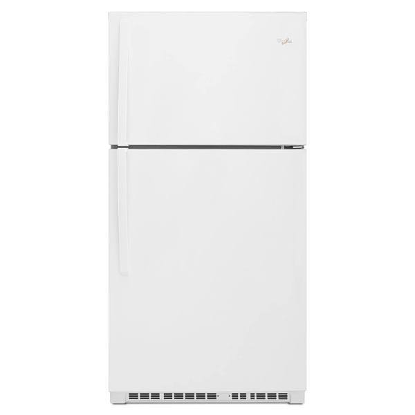Whirlpool ENERGY STAR 21 cu. ft. 33 In. Top Freezer Refrigerator, White, ADA