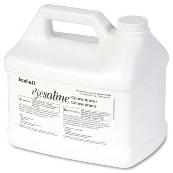 Honeywell Eyesaline Stream Ii Eyewash Station Refill, 180 Oz Bottle, Carton Of 4