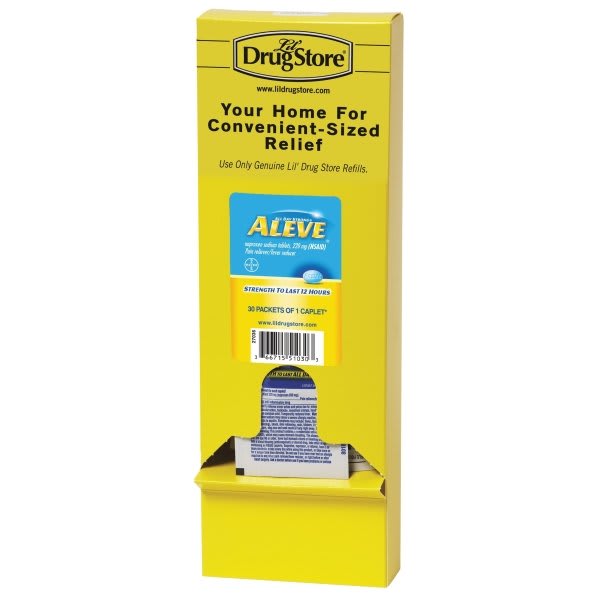 Aleve Naproxin Tablets, 220mg, Refill Pack, One Tablet/Packet, (30-Box)