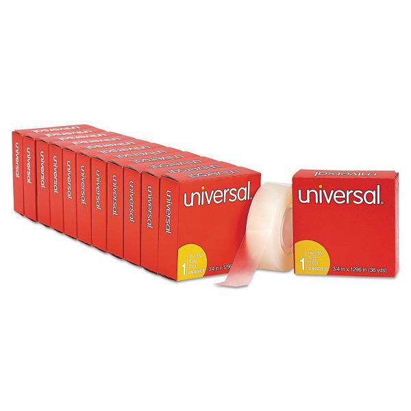 Universal Invisible Tape 1" Core 0.75"X36 Yds Clear Package Of 12