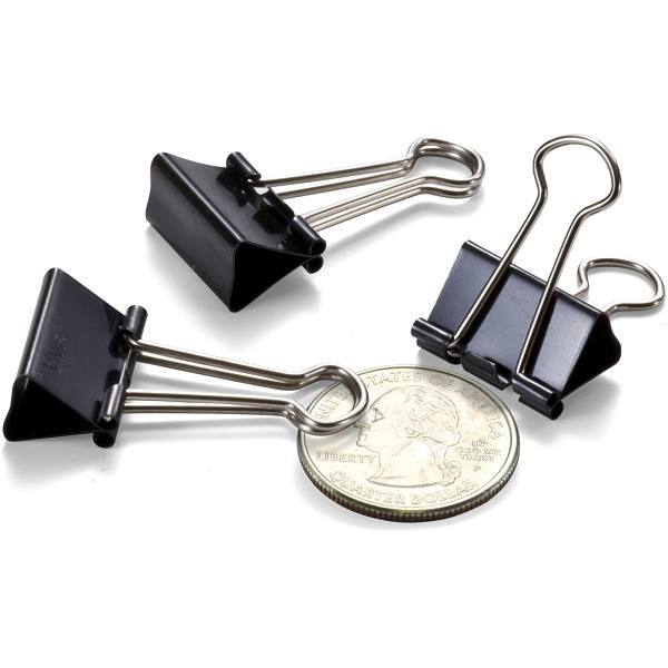 Officemate Small Binder Clips Black Package Of 12