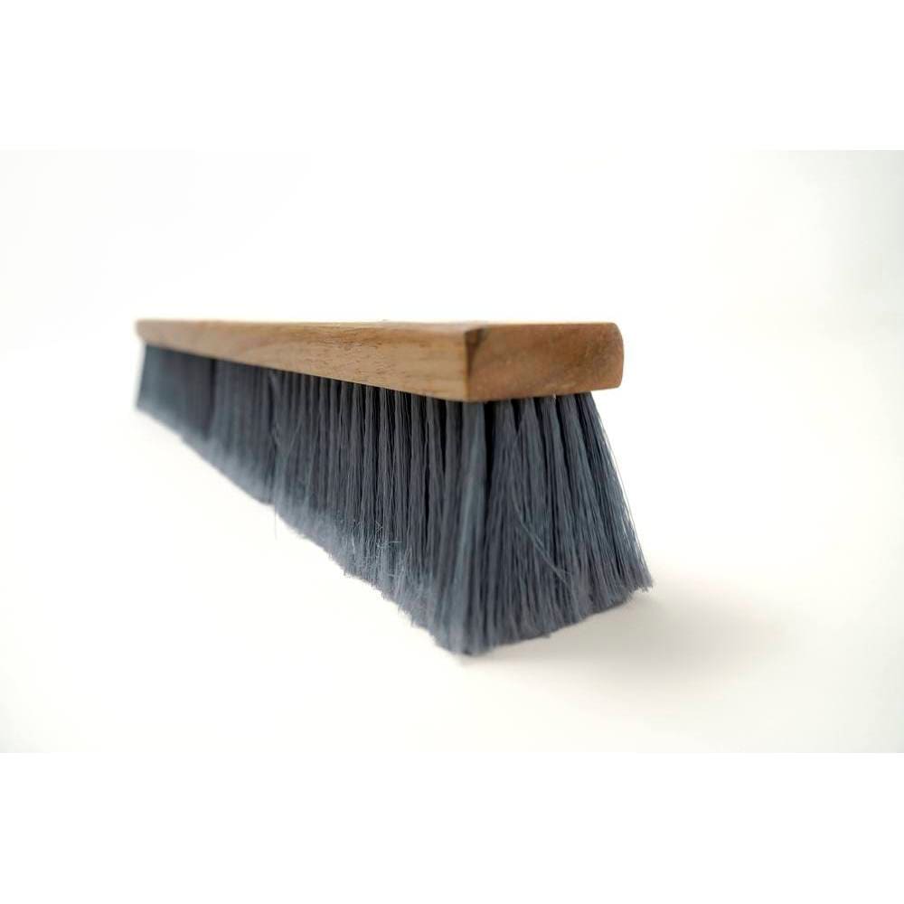 Renown Polypropylene Fine Sweep Push Broom, 24 In., Gray