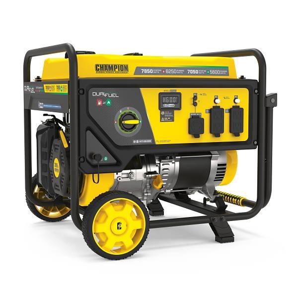 Champion Power Equipment 6250 W Dual Fuel Portable Generator With CO Shield