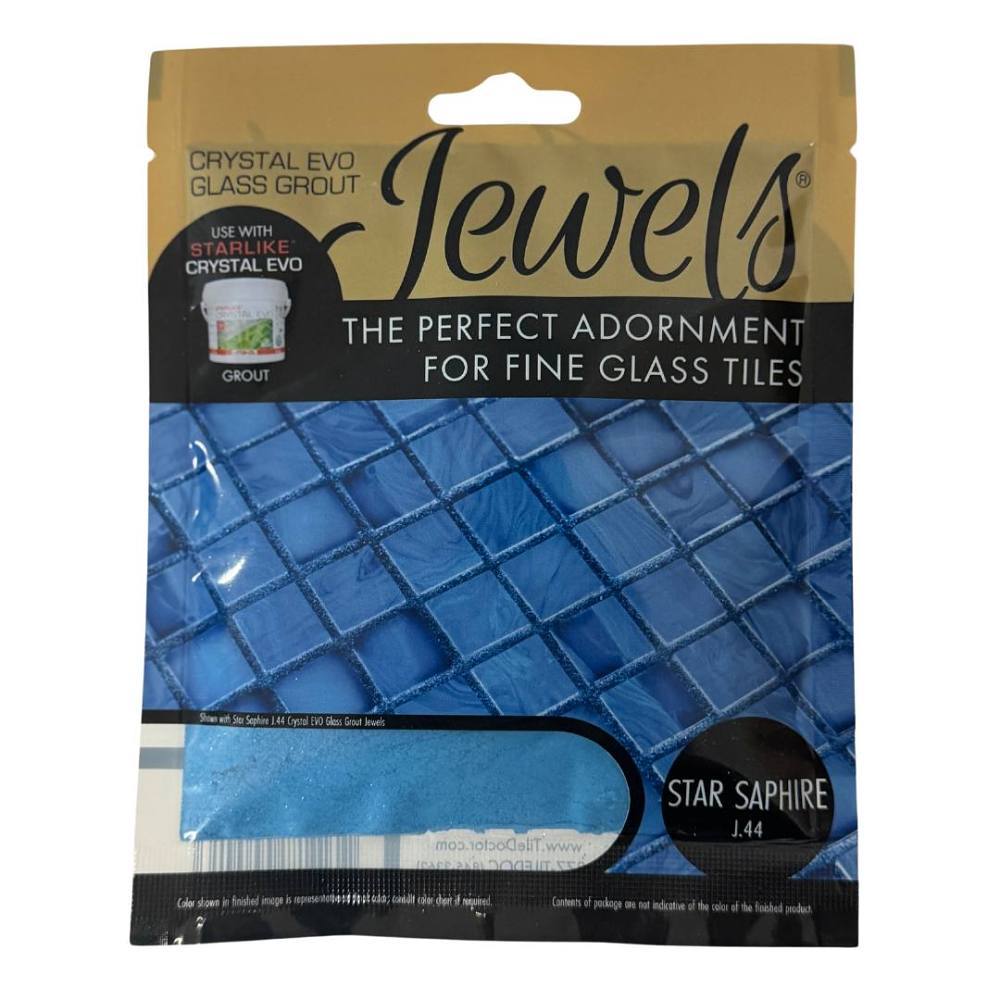 The Tile Doctor Crystal Evo Glass Grout Jewels, Star Sapphire, 75 Grams