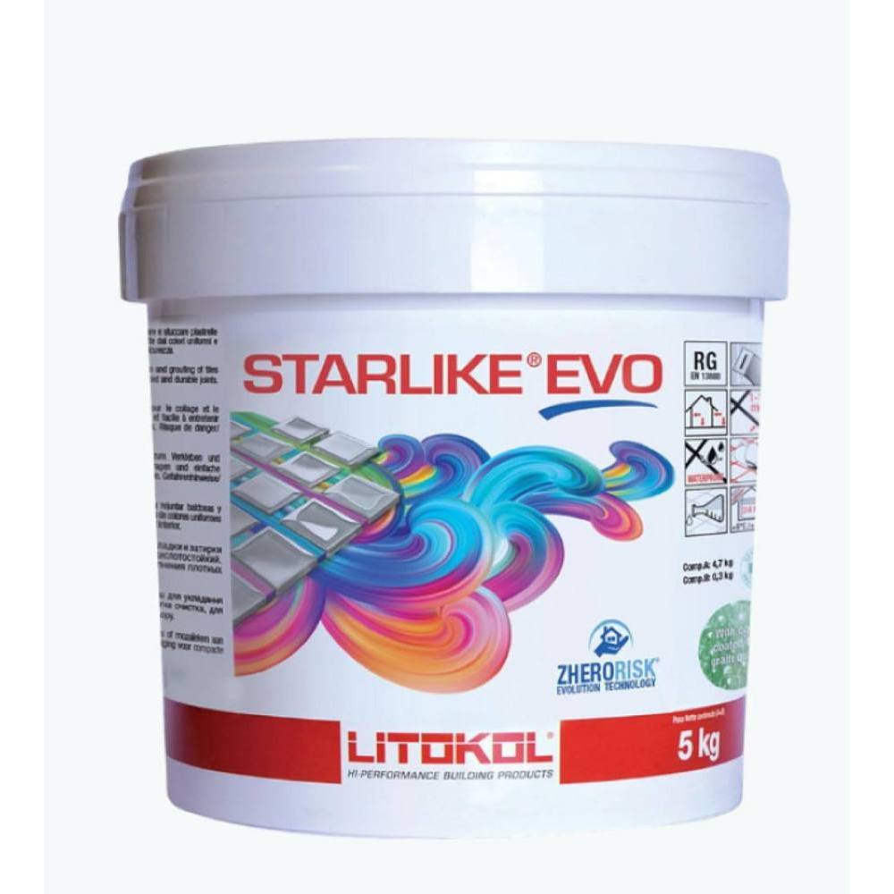 The Tile Doctor Starlike® Evo Epoxy Grout, Grigio Seta, 5.5lb, Pallet Of 60