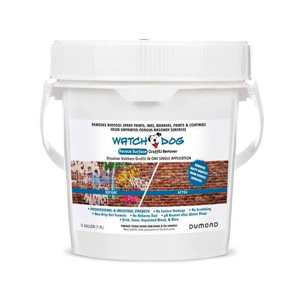 Dumond Chemical Watch Dog® Graffiti Remover, Porous Surface, 1/2 Gal, Case Of 2