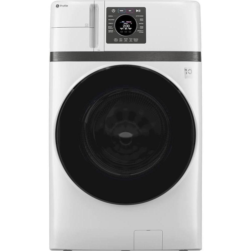 GE Profile ENERGY STAR 4.6 cu. ft. SmartHQ Ultrafast All-In-One Ventless Washer Dryer Combo, White, ADA