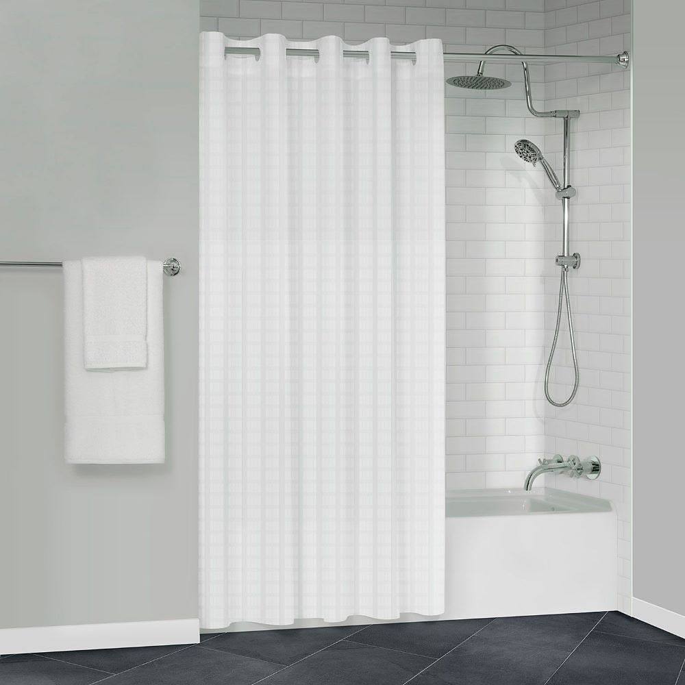 Manchester Mills Protect360° Stripe Hook Free Wht Showr Curtain-71x74 Case Of 12