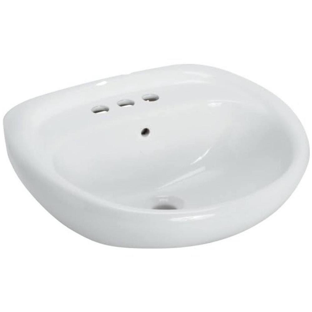 Seasons 19.5 In. Vitreous China Bathroom Sink Pedestal, White