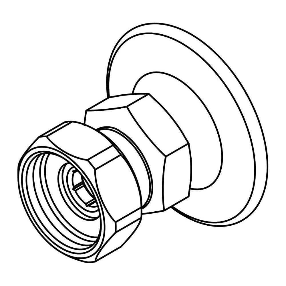 Central Brass Female Flange Adjustable 7-7/8" To 8-1/8"