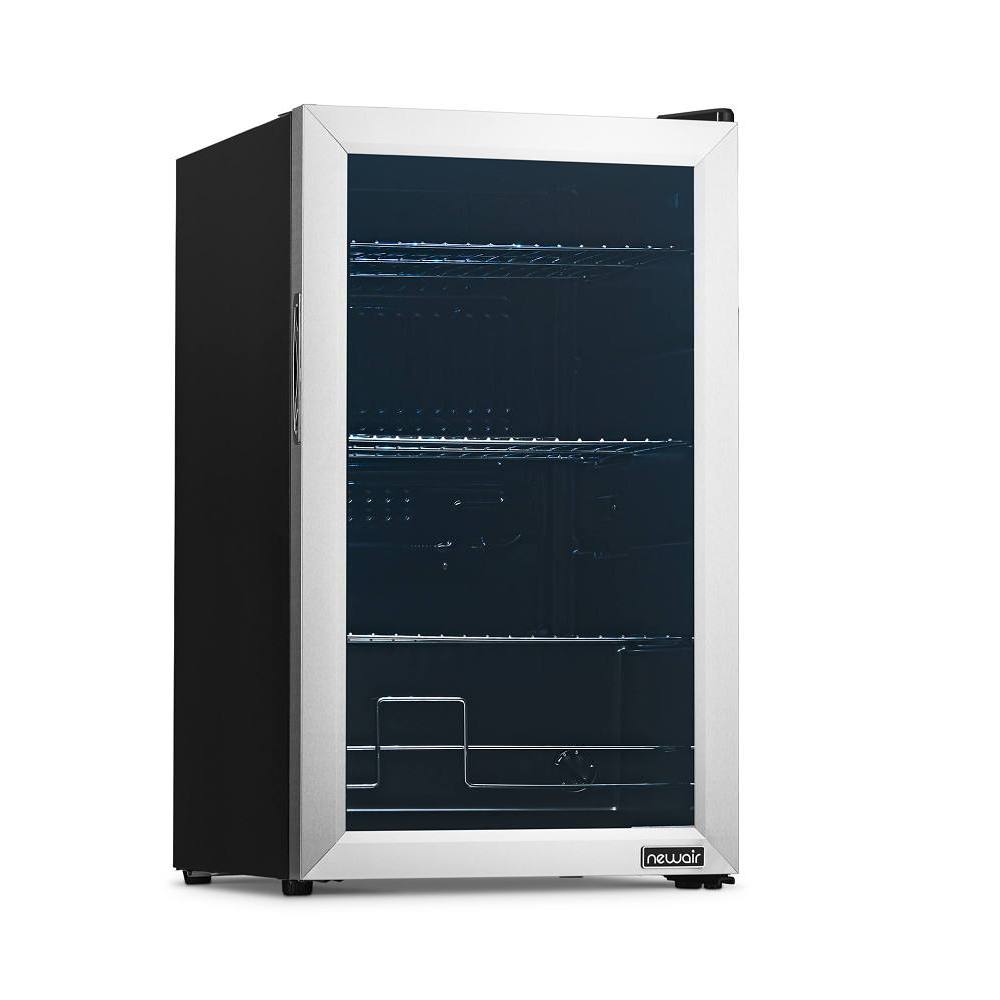 Newair® 100-Can Freestanding Stainless Steel Beverage Fridge - 16.93"