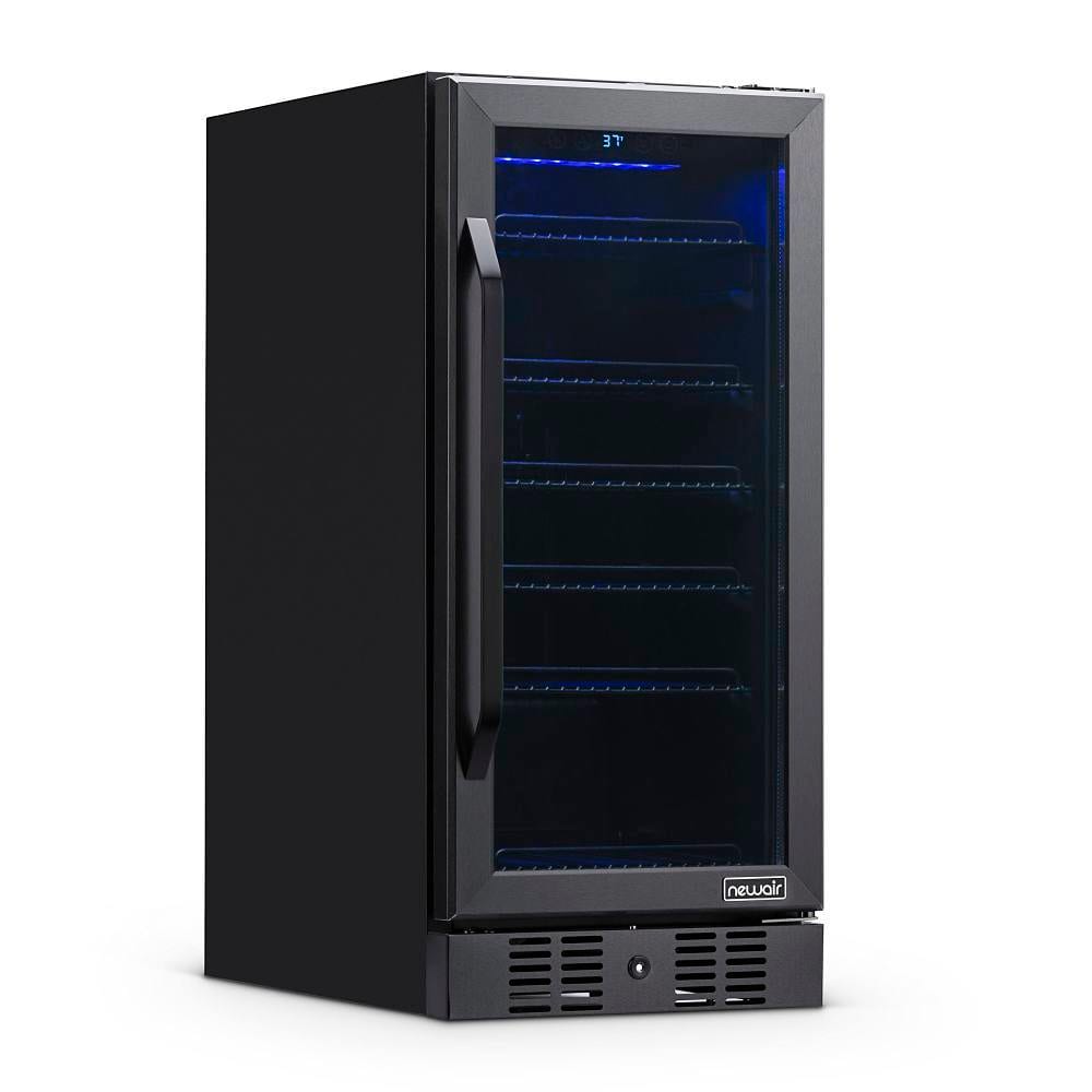 NewAir 96-Can Built-In Black Beverage Fridge - 15"