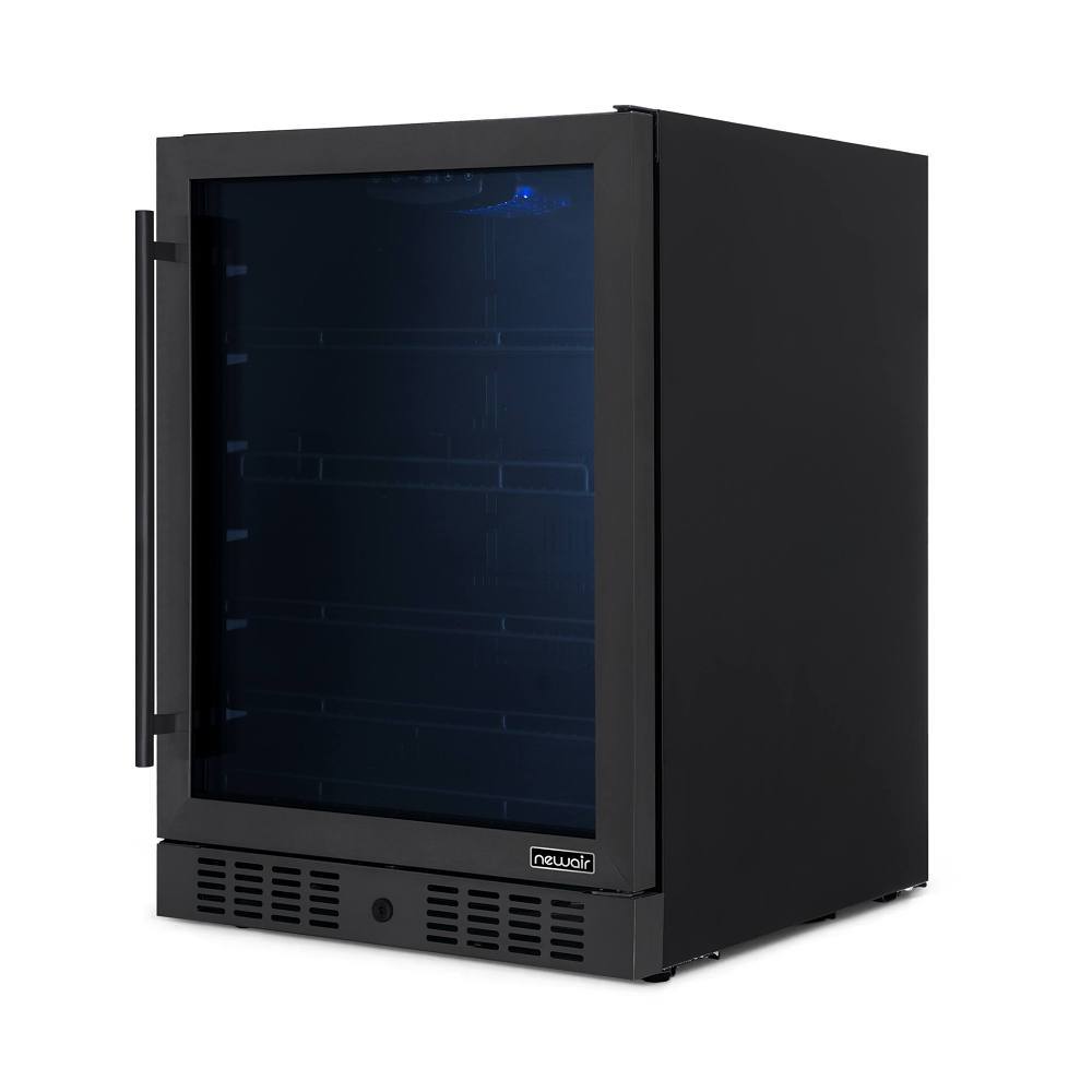 NewAir 177-Can Built-In Or   Black Beverage Fridge - 24"