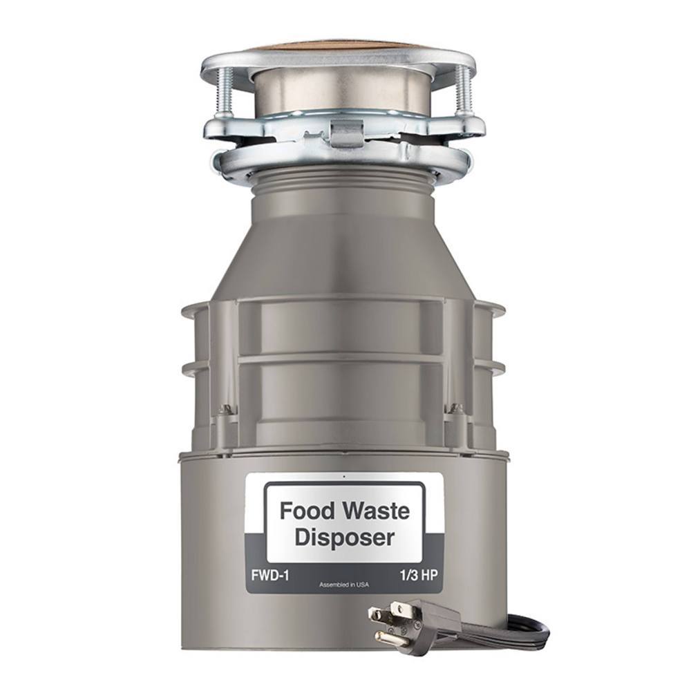 InSinkErator Fwd-1 Series 1/3 HP Garbage Disposal, Lift Latch Technology W/ Power Cord