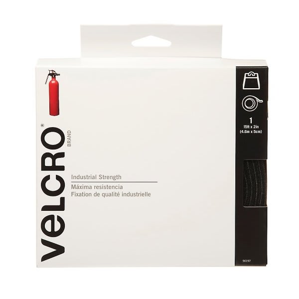 Velcro® Black Industrial Strength Tape 2" X 15'