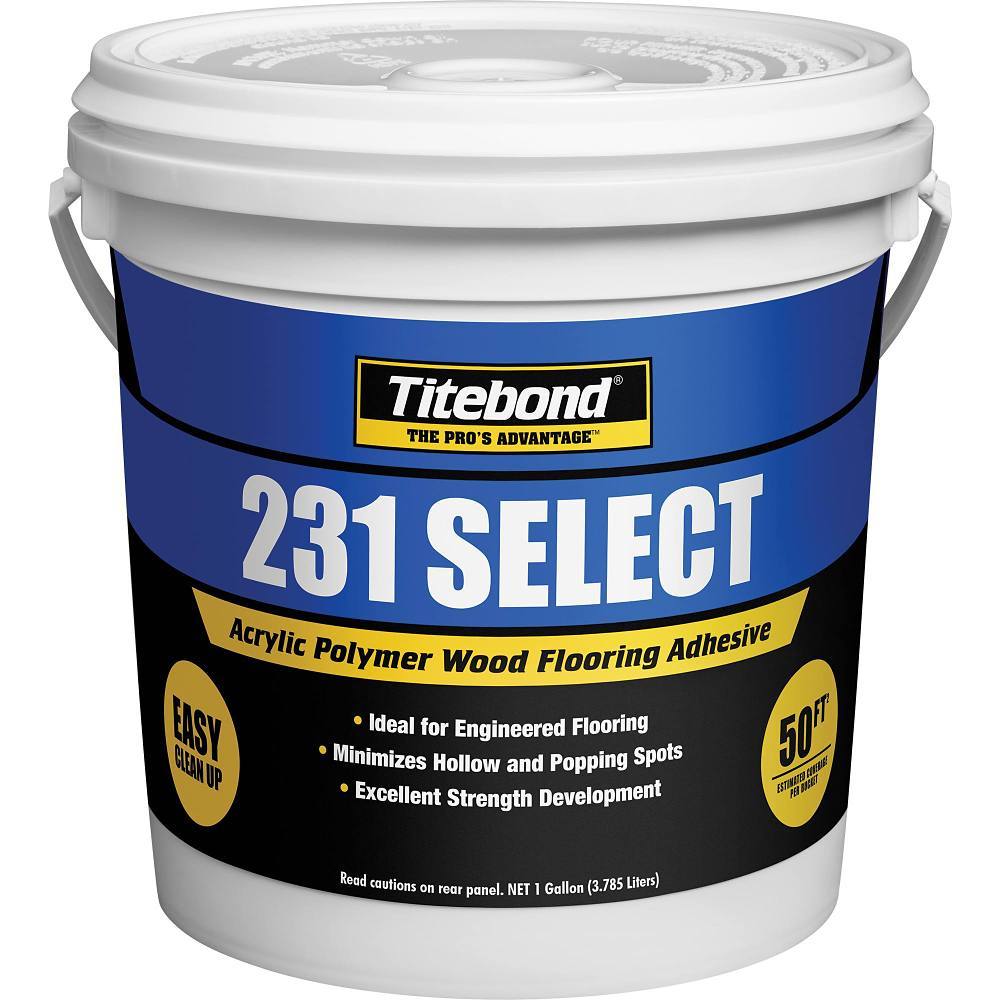 Titebond 231 Acrylic Wood Flooring Adhesive, 1 Gallon Pail, Package Of 2