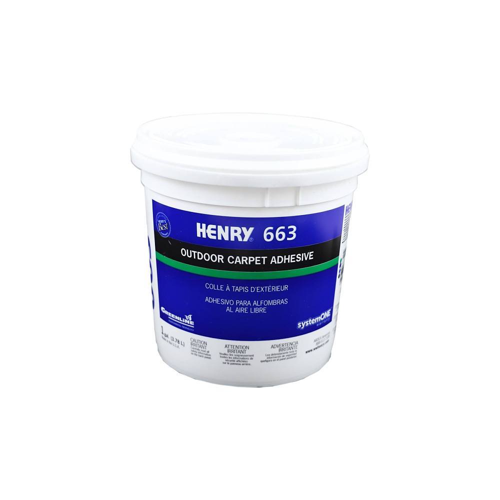 Henry 663 Series Outdoor Carpet Floor Adhesive, 1 Gallon