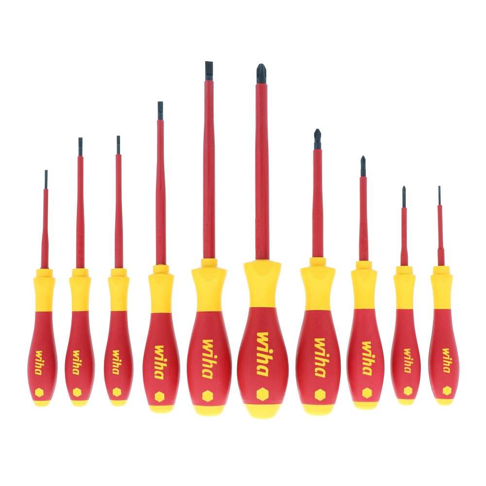 Wiha 10 Piece Insulated Softfinish Screwdriver Set