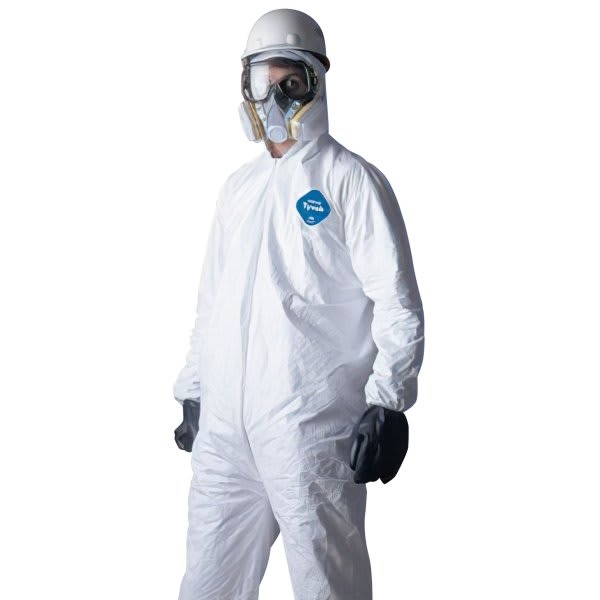 Dupont Coverall Tyvek White Size 2x Zip