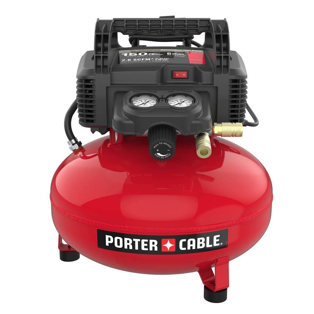 Porter-Cable 6 Gal. 150 PSI Portable Electric Pancake Air Compressor