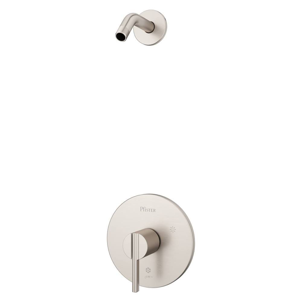 Pfister Brislin Shower Trim, Showerhead Not Included In Brushed Nickel