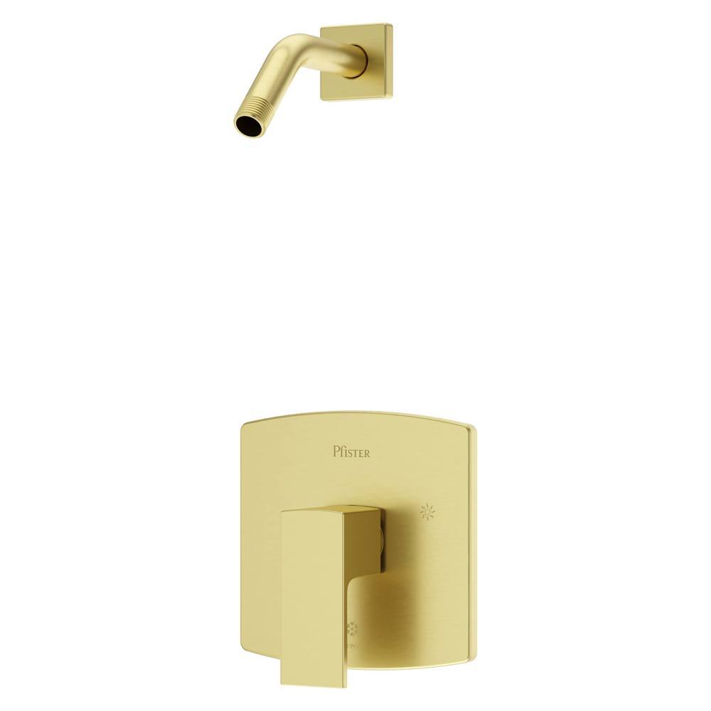 Pfister Pfirst Modern Shower Only Faucet In Brushed Gold