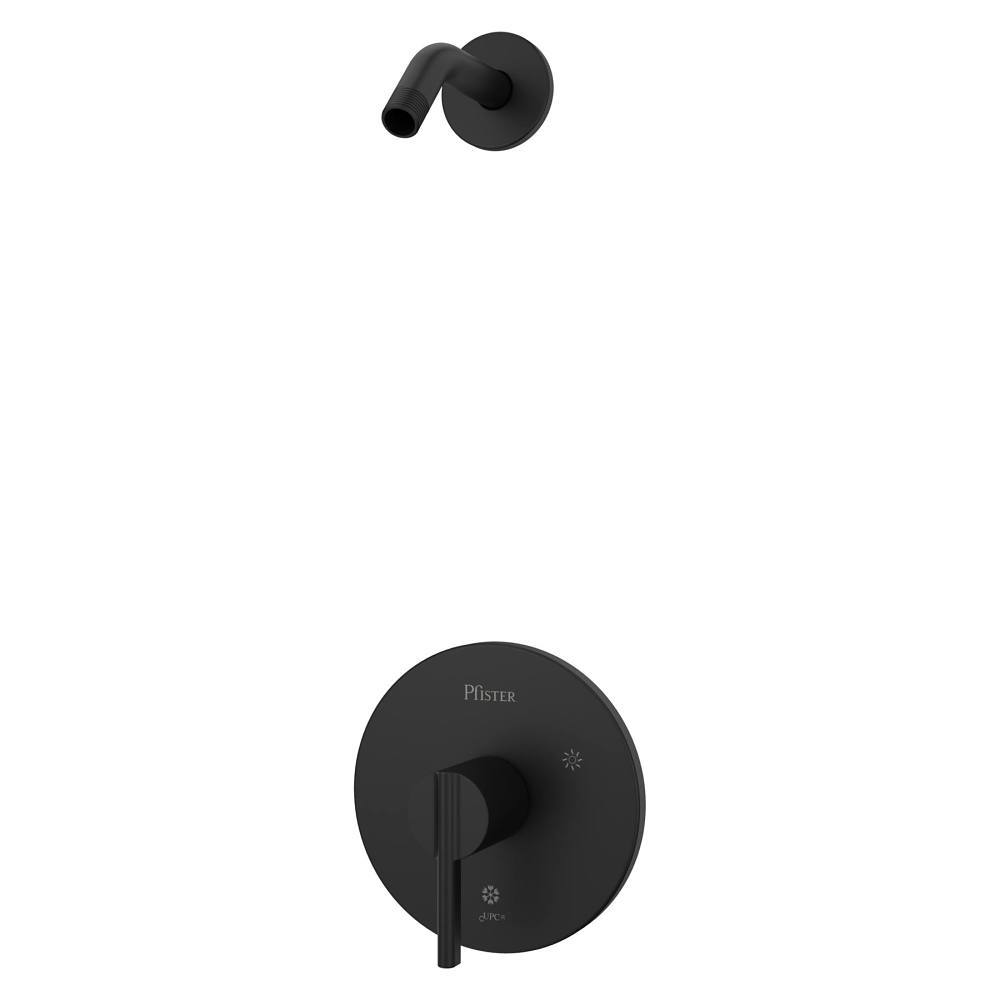 Pfister Brislin Shower Trim, Showerhead Not Included In Matte Black