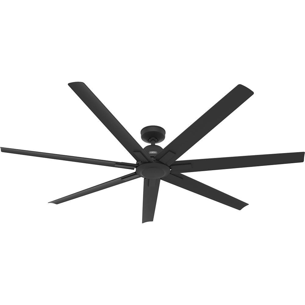 Hunter Fan 72" Downtown Ceiling Fan, Damp Rated, Matte Black
