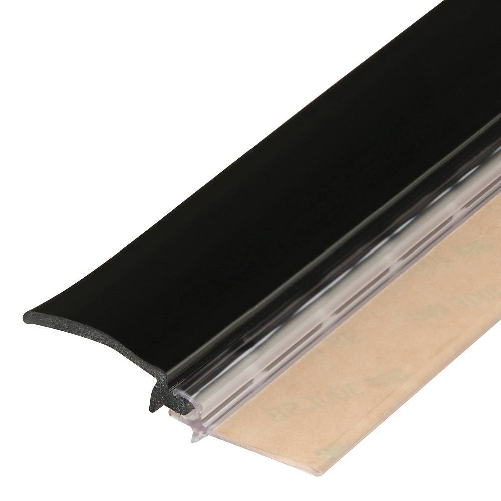 Prime-Line Restroom Door Privacy Cover, 2-1/8" X 58", Black, Package Of 2