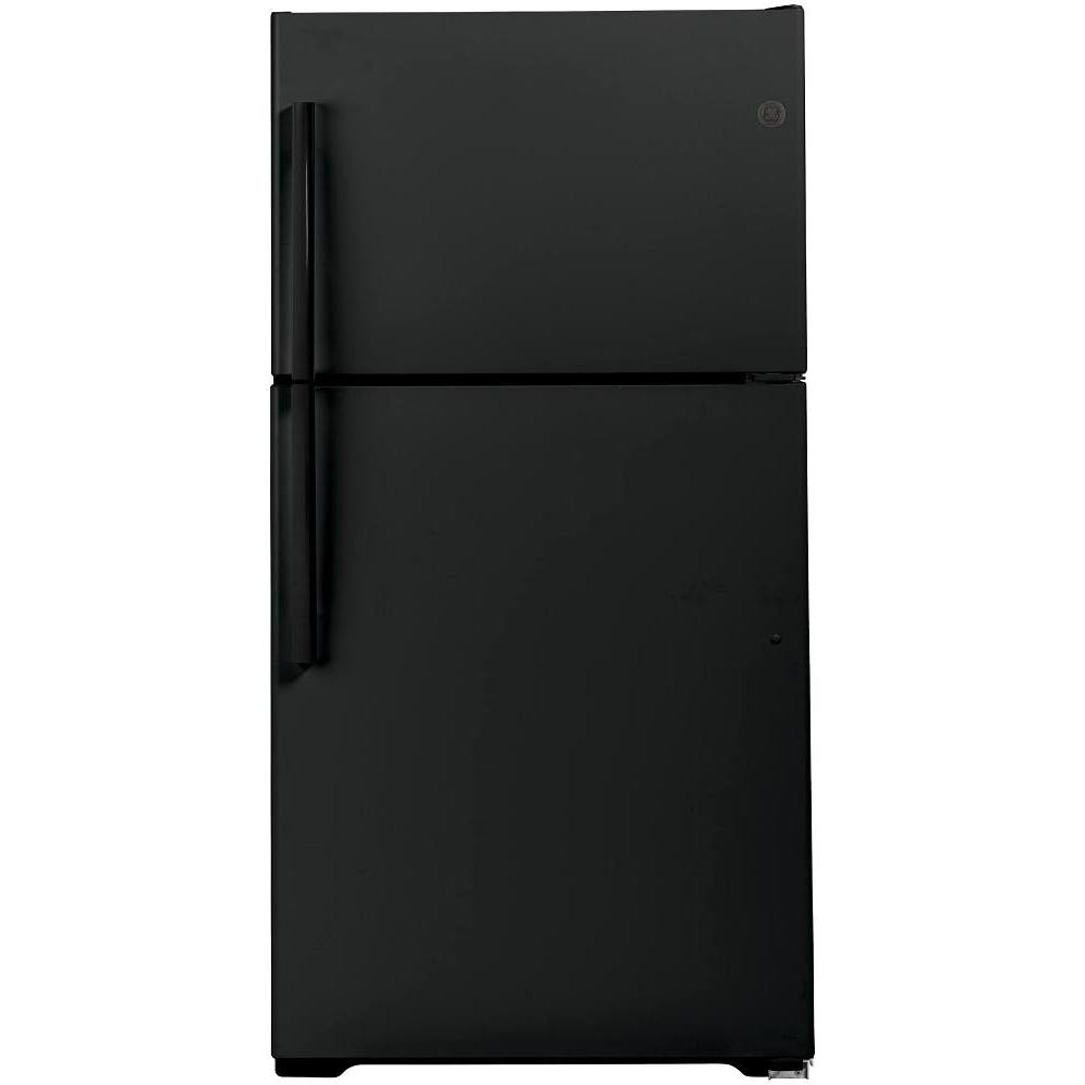 GE® ENERGY STAR® 21.9 Cu. Ft. Top-Freezer Refrigerator,icemaker, Ada, Black