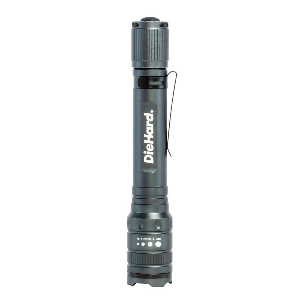 Diehard 270 Lumen Aluminum Twist Focus Flashlight