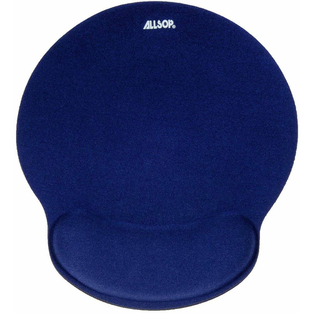 Allsop Comfortfoam Mouse Pad With Wrist Rest 9" X 10" Memory Foam Blue