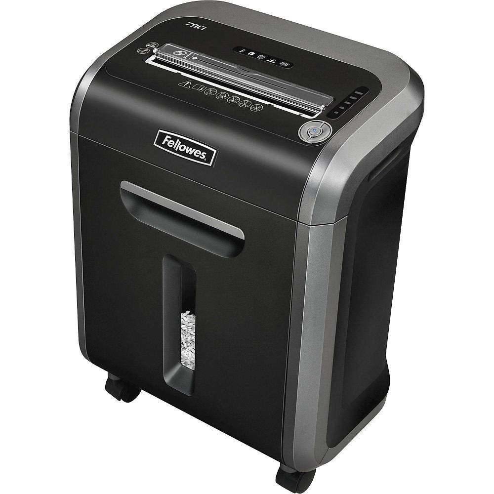 Fellowes Powershred 79ci Cross-Cut Paper Shredder Dark Silver And Black