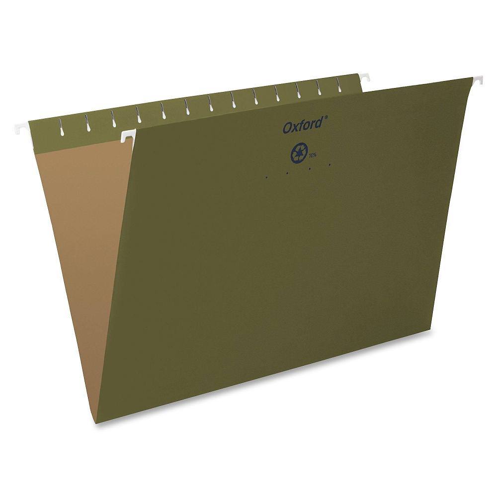 Pendaflex Essentials Legal Hanging Folder 8.5" X 14" Green Package Of 25