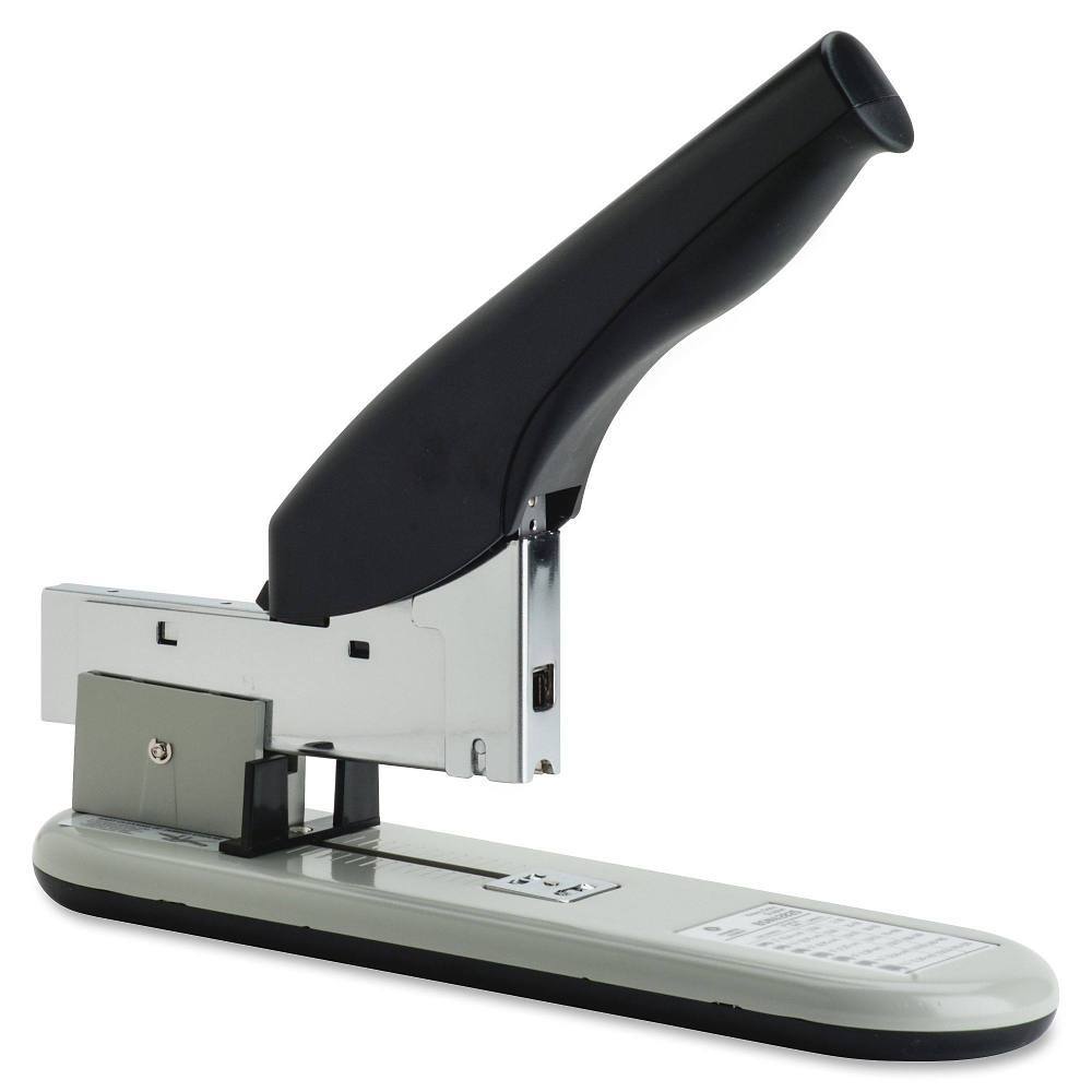 Business Source Heavy Duty Desktop Stapler Fastens Up To 220 Sheets Silver / Black