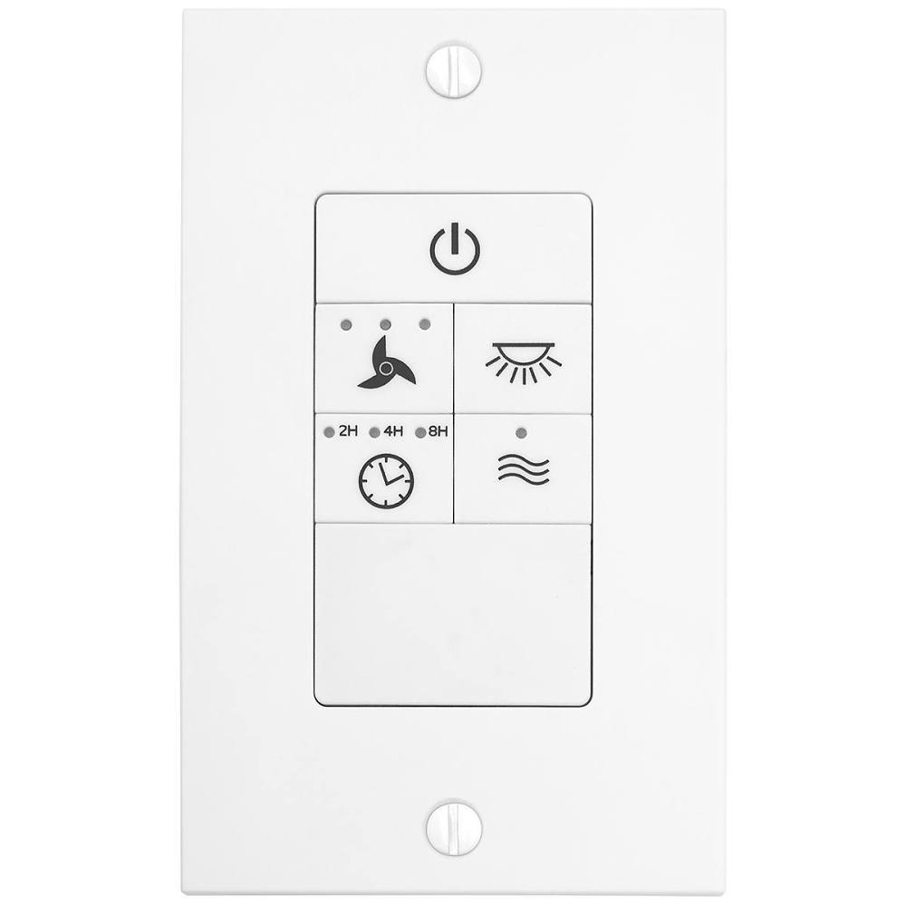 Seasons Universal 3-Speed Dimmable Wireless Ac Ceiling Fan Wall Switch In White