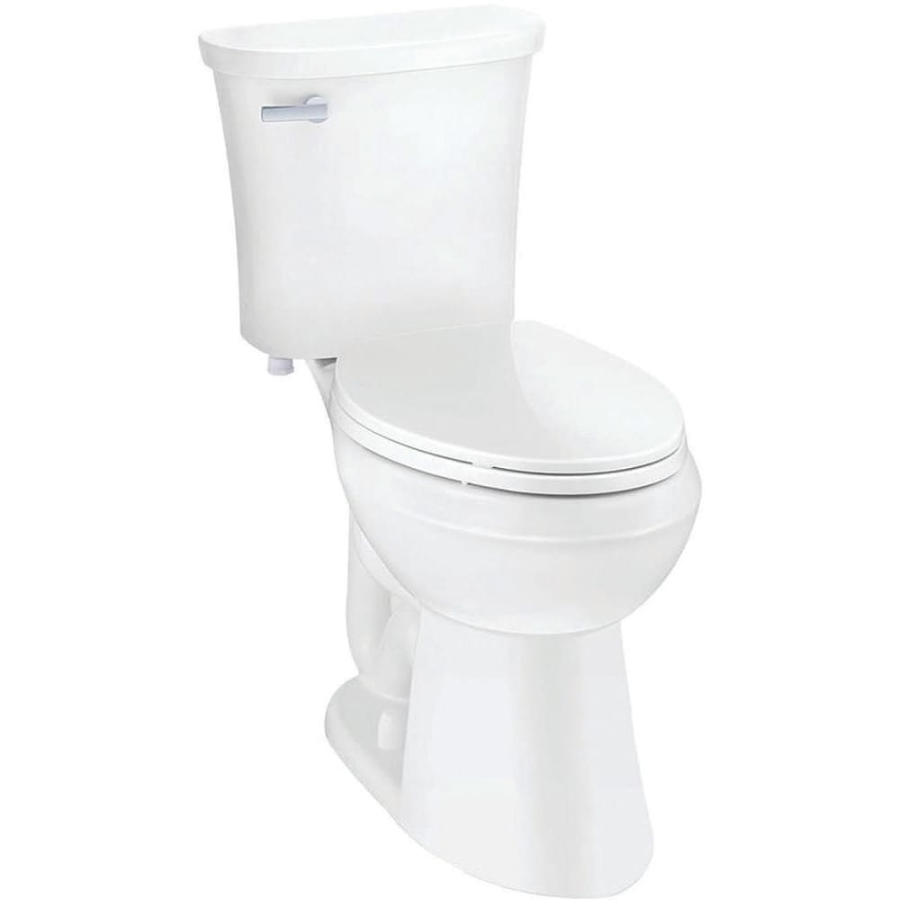 Seasons Power Flush 2‑Piece All‑In‑One 1.28 GPF Single Flush Elongated Toilet, White, ADA